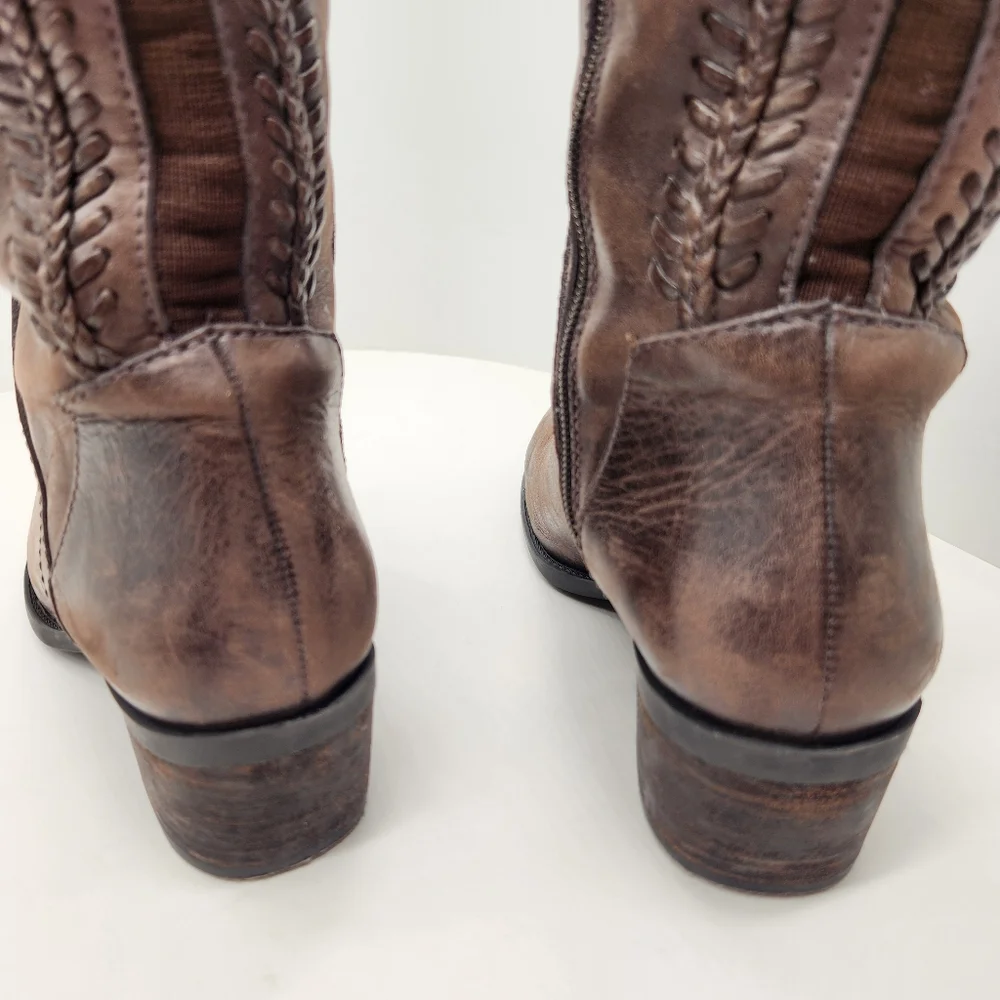 Vince Camuto Over The Knee Boots 6.5 Brown Leather Bendra Tall Comfort Casual
